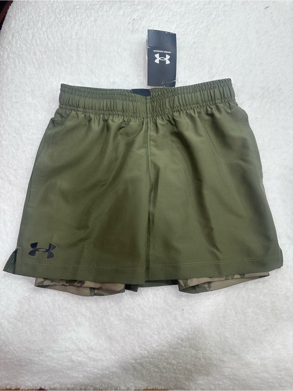 Boyβs Under Armour Olive Green Shorts